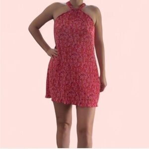 Petal & Pup Pink Floral Mini Dress